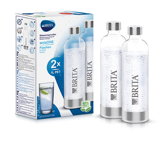 Bruiswaterflessen sodaONE 1L 2-Pack